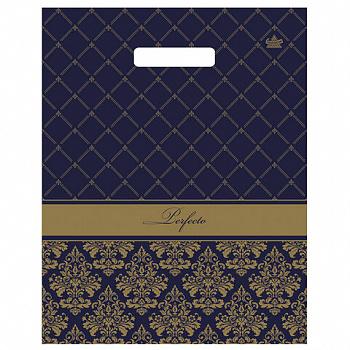 Пакет с вырубной ручкой, 37х30 см, "Перфекто Вензель", 90 мкм, н00153471