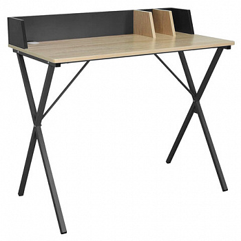 Стол на металлокаркасе BRABIX "LOFT CD-007", 800х500х840 мм, органайзер, комбинированный