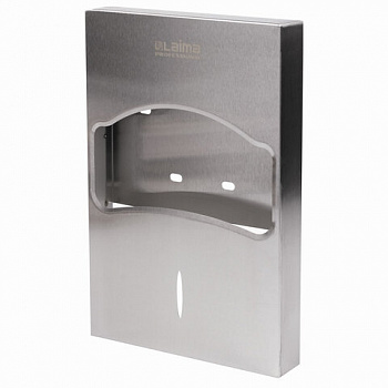 Диспенсер для покрытий на унитаз LAIMA PROFESSIONAL INOX, 1/4 сложения, нержавеющая сталь, матовый