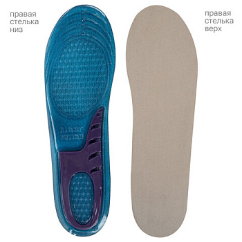 Стельки для обуви ГЕЛЕВЫЕ, размер RU 35-39/EU 36-40, SHEGRA (ШЕГРА)