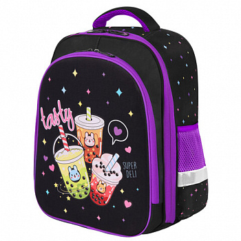 Ранец BRAUBERG KIDS STANDARD, 2 отделения, "Bubbleshake", 36х28х14 см