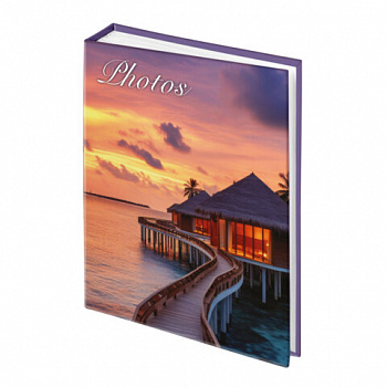 Фотоальбом BRAUBERG на 200 фото 10*15см, твердая обложка, "Paradise"