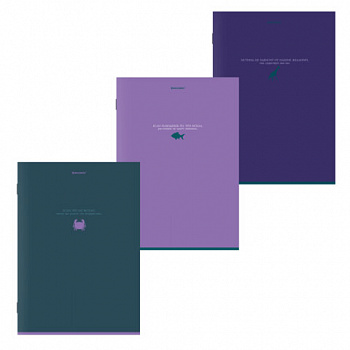 Тетрадь А4, 96 л., BRAUBERG, скоба, клетка, глянцевый лак, "Monocolor", (микс в спайке)