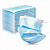 Маски одноразовые медицинские КОМПЛЕКТ 50 шт., 3-х слойные, голубые, фильтр СМС, СМЗ