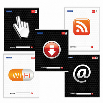 Тетрадь А5, 48 л., BRAUBERG, скоба, линия, обложка картон, В СЕТИ