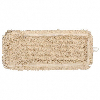 Насадка МОП плоская для швабры/держателя 40 см, уши/карманы (ТИП У/К), пробивной хлопок, LAIMA EXPERT