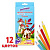 Карандаши цветные стираемые с ластиком ЮНЛАНДИЯ "ЮНЫЙ ВОЛШЕБНИК", 12 цветов, шестигранные, грифель 3 мм, натуральное дерево