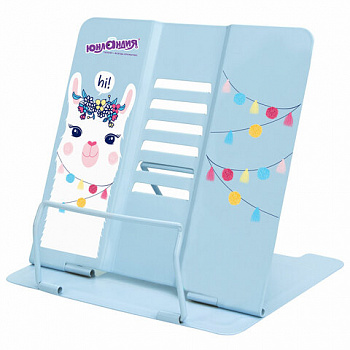 Подставка для книг и учебников ЮНЛАНДИЯ "Lama", регулируемый наклон, металлическая