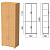 Шкаф закрытый "Монолит", 740х390х2050 мм, цвет бук бавария (КОМПЛЕКТ)
