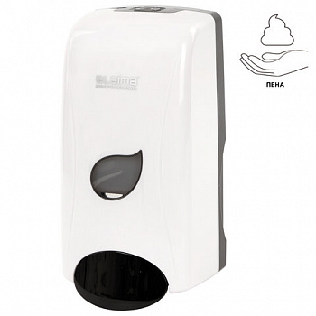 Дозатор для мыла-пены LAIMA PROFESSIONAL ECO, НАЛИВНОЙ, 1 л, белый, ABS-пластик