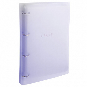 Тетрадь на кольцах БОЛЬШАЯ 305х235 мм А4, 120 л., пластик, с разделителями, BRAUBERG, Фиолетовый