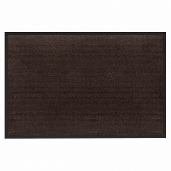 Коврик придверный 40х60 см, КОРИЧНЕВЫЙ, влаго-грязезащитный, 300 г/м2, рубчик, PRIMILA (ПРИМИЛА) STANDARD