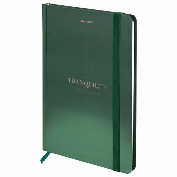 Блокнот с резинкой в клетку 96 л., А5 145х203 мм, твердая обложка, BRAUBERG, "Peaceful"