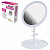 Зеркало настольное с LED-подсветкой для макияжа, диаметр 17 см, 3 режима свечения, аккумулятор 1200 mAh, цвет белый, WBZ (ВБЗ)
