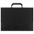 Портфель пластиковый STAFF А4 (320х225х36 мм), без отделений, черный