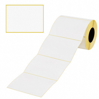 Этикетки термотрансферные, ПОЛУГЛЯНЕЦ, 100х72 мм, 500 этикеток в ролике