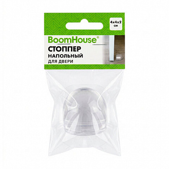Стоппер напольный прозрачный, ограничитель для двери 1 шт., BoomHouse