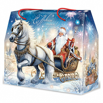 Подарок новогодний "ОЧАРОВАНИЕ ХОЛОДА", НАБОР конфет 1000 г, картонная коробка, МОСУПАК