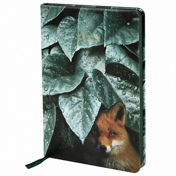 Ежедневник недатированный А5 (138х213 мм), BRAUBERG VISTA, под кожу, твердый, 136 л., "Thickets"