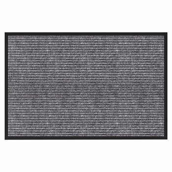 Коврик придверный 40х60 см, СЕРЫЙ, влаго-грязезащитный, 450 г/м2, ребристый, PRIMILA (ПРИМИЛА) EXTRA