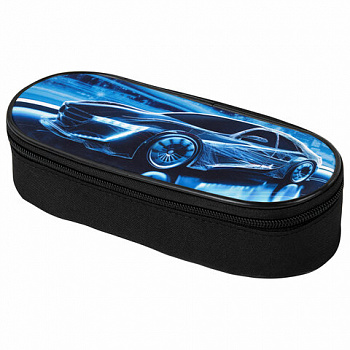 Пенал-футляр BRAUBERG, 1 отделение, органайзер, полиэстер, 22x9х5 см, "Night driver"