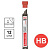 Грифели запасные 0,5 мм, HB, BRAUBERG, КОМПЛЕКТ 12 шт., "Hi-Polymer"
