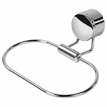Держатель-кольцо для полотенец LAIMA, хромированная сталь, крепление к стене
