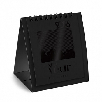 Календарь-домик настольный на гребне, 2026 г., BRAUBERG, 110х120 мм, ЧЕРНЫЙ