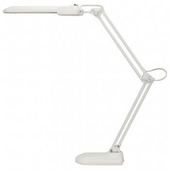 Настольная лампа светильник Дельта + на подставке, ЛЮМИНЕСЦЕНТНАЯ, цоколь 2G7, 11 Вт, белый