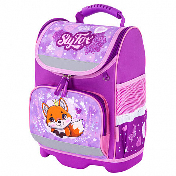 Ранец ЮНЛАНДИЯ WISE для начальной школы, "Sly fox", 37x29х15 см
