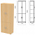 Шкаф закрытый "Канц", 700х350х1830 мм, цвет бук невский (КОМПЛЕКТ)