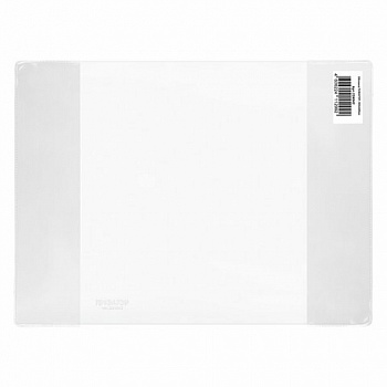 Обложка ПВХ со штрихкодом для БОЛЬШОГО ФОРМАТА A4, контурных карт, атласов, ПЛОТНАЯ, 120 мкм, 302х440 мм, прозрачная, ПИФАГОР