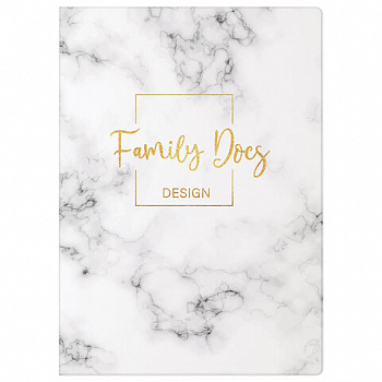 Папка-органайзер семейная для 4-х комплектов документов "Marble 1", А4, цветной принт, STAFF