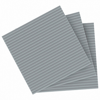 Салфетки губчатые для уборки кухни 15 х 15 см ЦЕЛЛЮЛОЗНЫЕ, КОМПЛЕКТ 3 штуки, серые, LAIMA