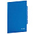 Папка-уголок с 3 отделениями, жесткая, BRAUBERG, синяя, 0,15 мм