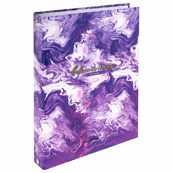 Тетрадь на кольцах А5 165х215 мм, 120 листов, твердый картон, клетка, BRAUBERG, "Blur"