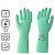 Перчатки латексные КЩС, сверхпрочные, плотные, хлопковое напыление, размер 9,5-10, XL (очень большой), зеленые, HQ Profiline
