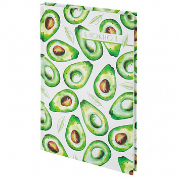 Блокнот А5 134х206 мм, 80 л., твердый, клетка, STAFF, "Авокадо"