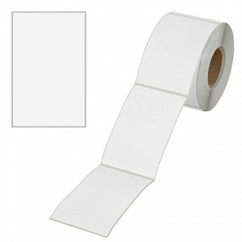 Термоэтикетки ЭКО, 58х90 мм, 500 этикеток в ролике, прозрачная подложка из пленки