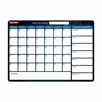 Планинг на холодильник магнитный НА МЕСЯЦ 42х30 см, с маркером и салфеткой, BRAUBERG