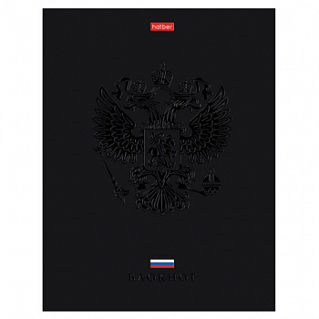 Блокнот А5 167х216 мм, 80 л., твёрдый, клетка, матовая ламинация, лак, блок 5 цв., HATBER, "Россия", 085282, 80ББ5лолВ130989