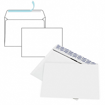 Конверты С4 (229х324 мм) SECURITY, отрывная лента, 100 г/м2, КОМПЛЕКТ 50 шт., внутренняя запечатка, 120180.50