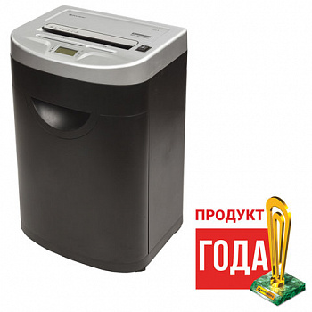 Уничтожитель (шредер) BRAUBERG S22-S, 2 уровень секретности, полоски 4 мм, 22 листа, корзина 34 литра, CD