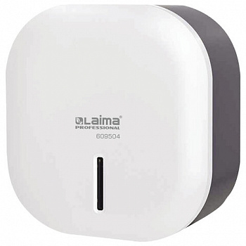 Диспенсер для туалетной бумаги LAIMA PROFESSIONAL SUPER (Система T2), малый, белый, ABS-пластик