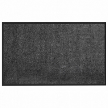 Коврик придверный 90х150 см, СЕРЫЙ, влаго-грязезащитный, 430 г/м2, ребристый, ЛЮБАША СТАНДАРТ
