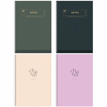 Тетрадь А4 96 л. STAFF College гребень, клетка, офсет №2 ЭКОНОМ, обложка картон, ОДНОТОННАЯ