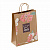 Крафт-пакет бумажный "Для тебя" 22х12х25 см, с кручеными ручками, плотность 80 г/м2
