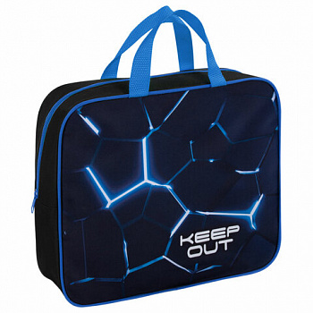 Папка на молнии с ручками BRAUBERG А4, 1 отделение, полиэстер, 80 мм, "Digital lava"