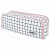 Пенал-органайзер BRAUBERG, 2 откидные планки, полиэстер, 23x9х7 см, "Checkered white"