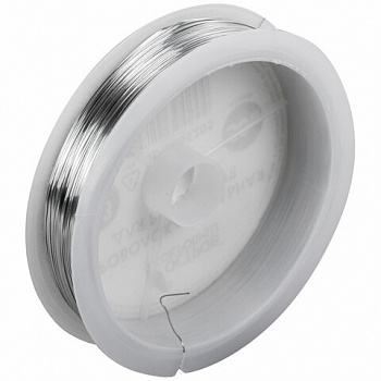 Проволока стальная для рукоделия, диаметр 0,3 мм, длина 50 м, ОСТРОВ СОКРОВИЩ